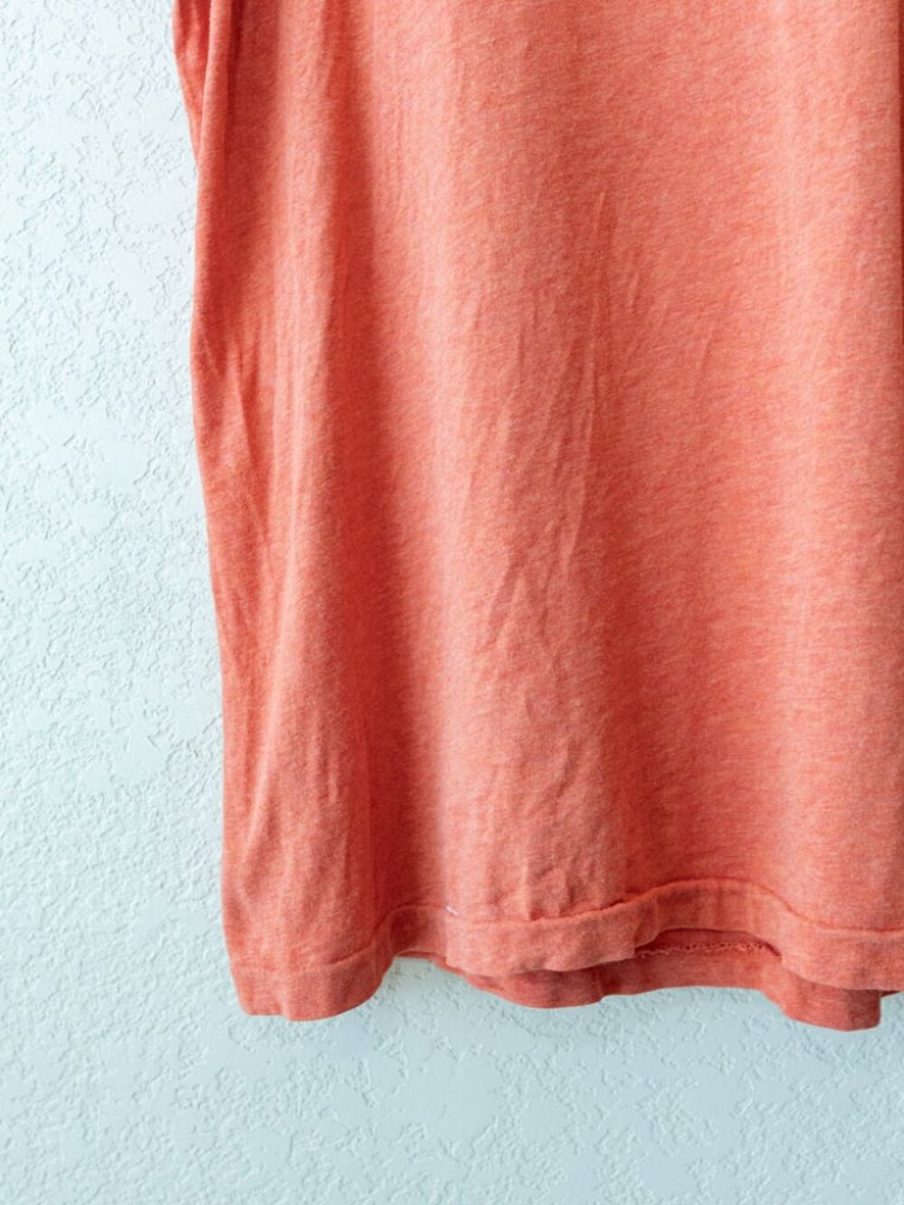 Polo Ralph Lauren Orange V Neck T Shirt Men's Large Pony Logo 100% Cotton Tee - Picture 6 of 13